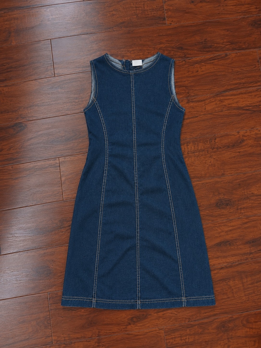 Forever 21 Sleeveless Dark Indigo Denim Dress